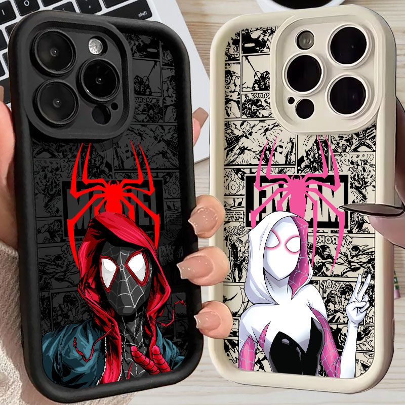 Phone Cases Iphone 13 - Spiderman Miles Morales Gwen Marvel Comics