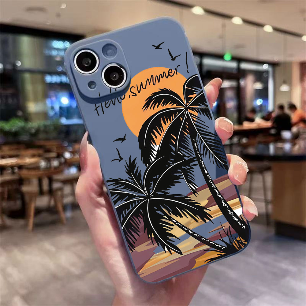 Phone Cases Beach - Retro Beach Pattern Phone Case For