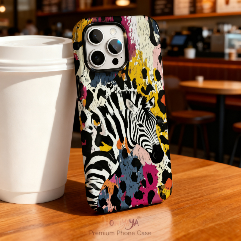 Phone Cases Zebra - Shock Absorption Zebra Print Phone Case