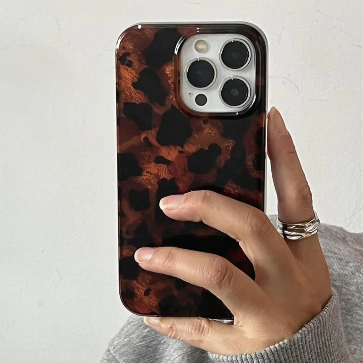 Phone Cases Store - Retro Amber Texture Laser Phone Case
