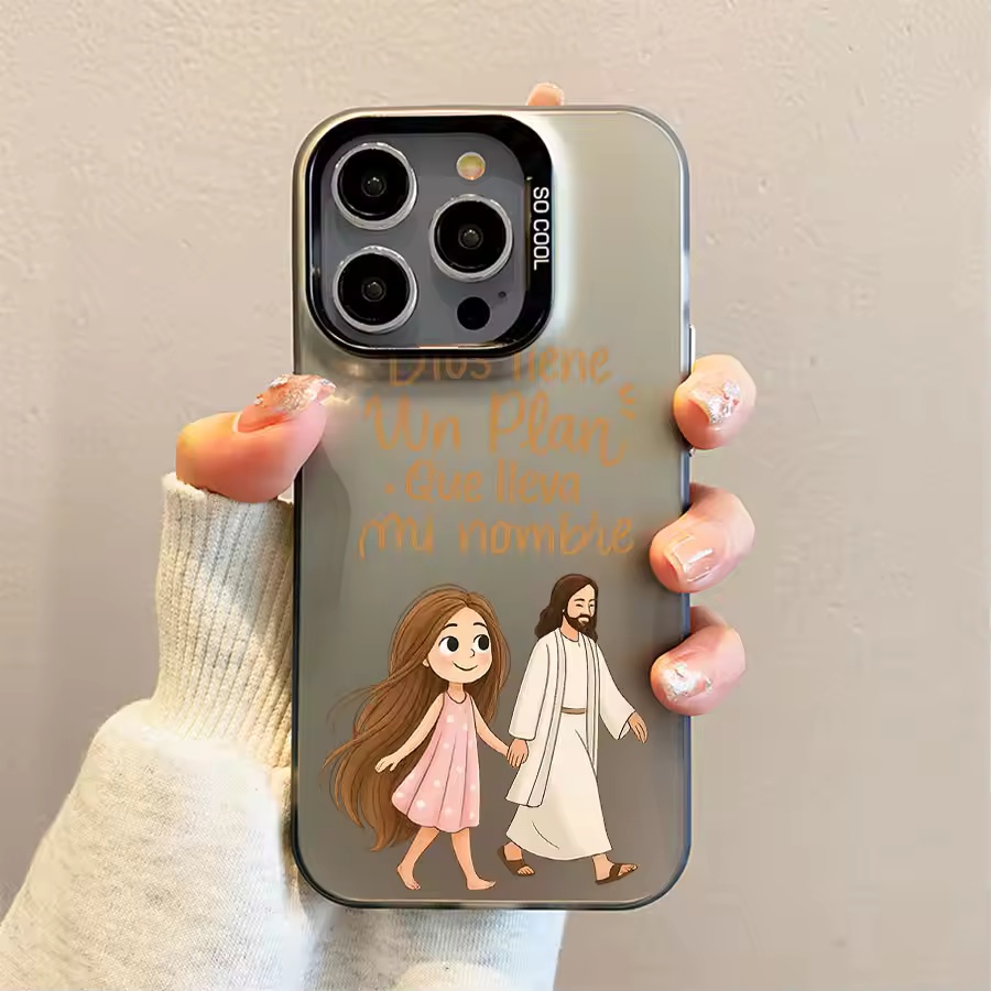 Phone Cases For Iphone 16 - Cute Girl Walking With God Matte