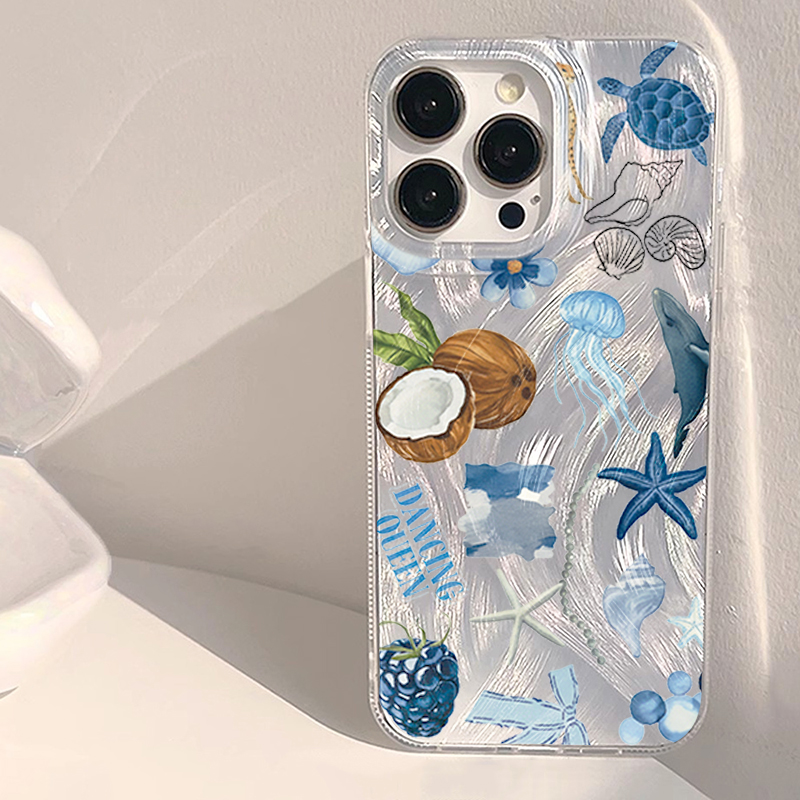 Phone Cases Beach - Blue Ocean Beach Shockproof Phone Case