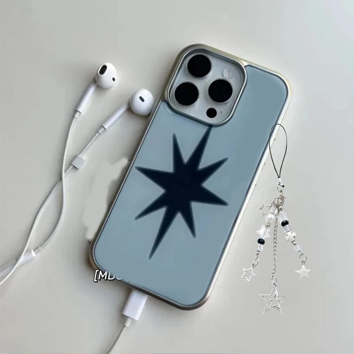 Phone Cases Beach - Blue Star Korean Ins Creative Advanced