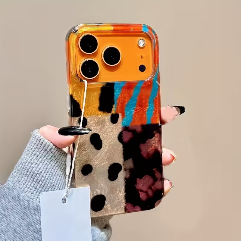 Phone Cases Zebra - Splicing Color Blocks with Zebra Stripes