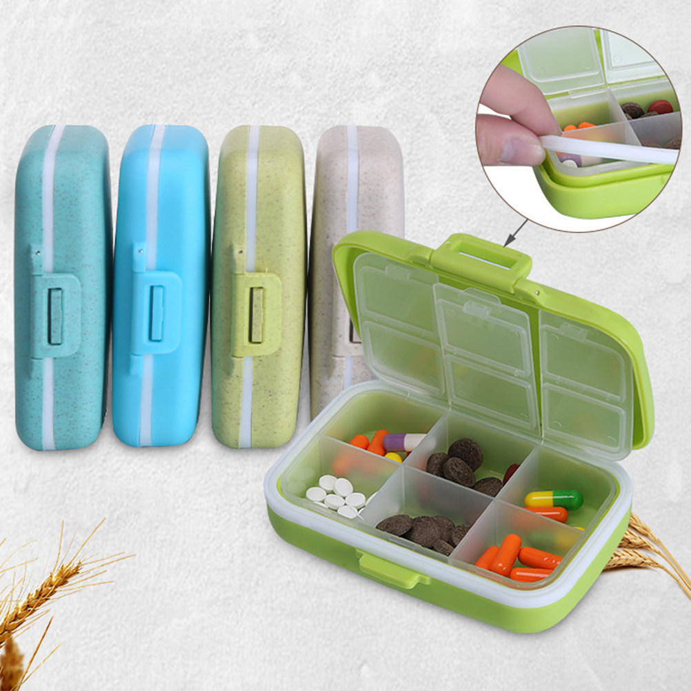 Six Compartment Portable Pill  - Biodegradable Eco Case review and price