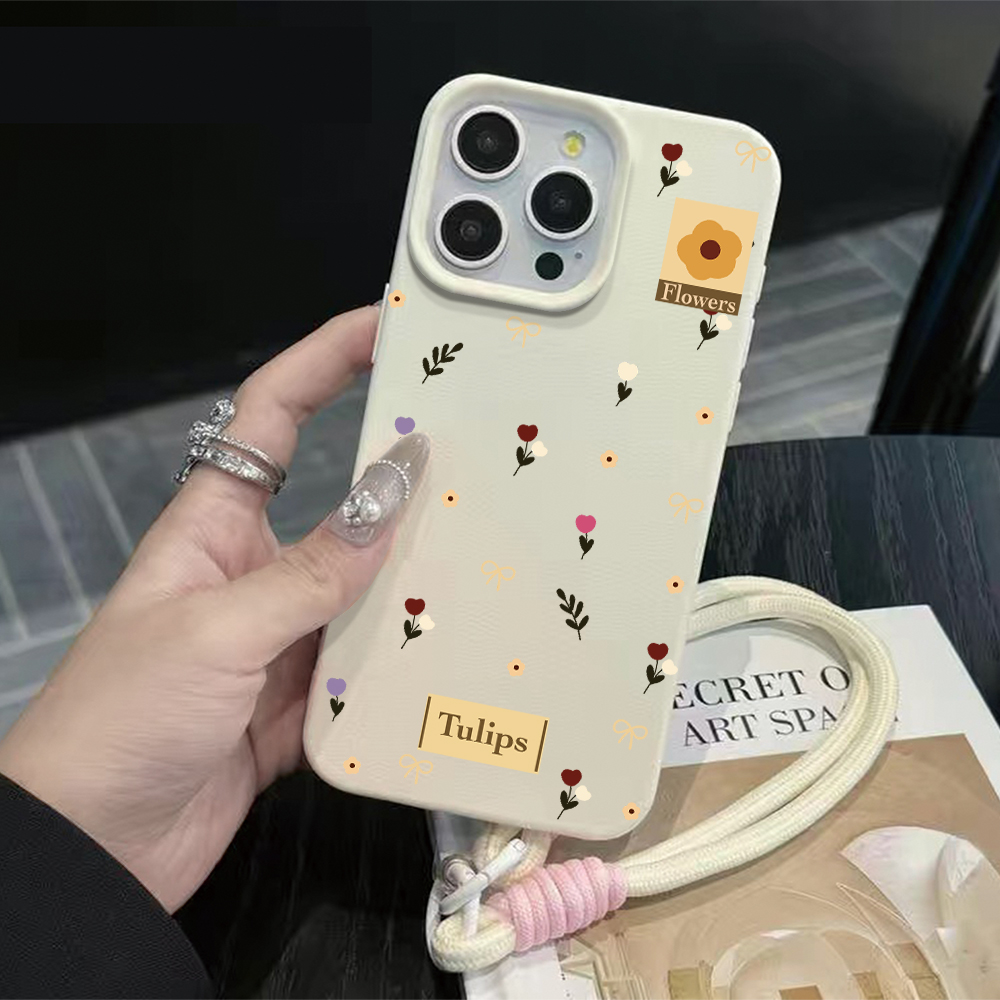 Tulip Bow Strap Rope Phone Cas - Phone Cases Leather review and price