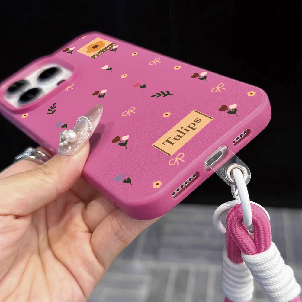 Tulip Bow Strap Rope Phone Cas - Phone Cases Leather review and price