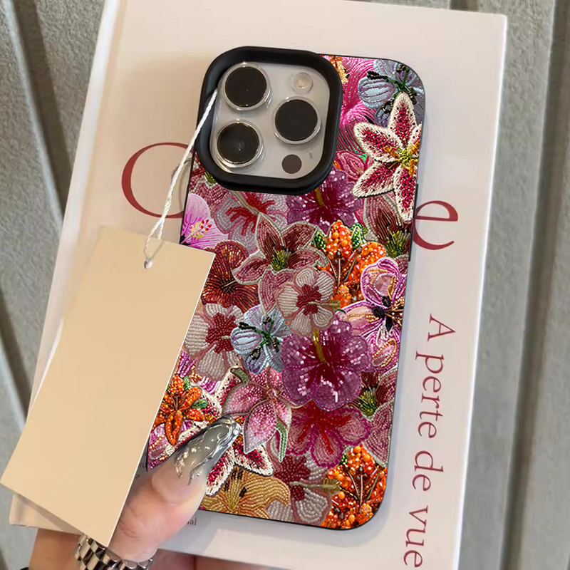 Luxurious Beaded Flower Lychee - Phone Cases Beach review and price