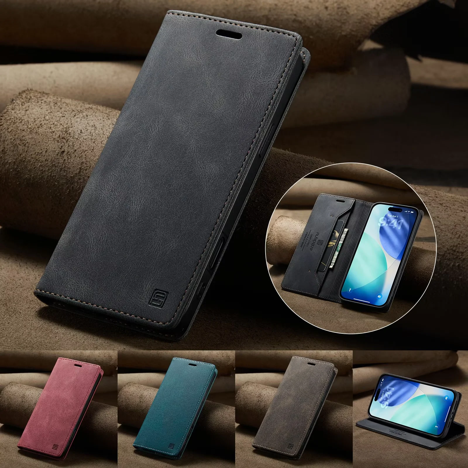 Magnetic Flip Leather Phone Ca - Phone Cases For Iphone 16 review and price