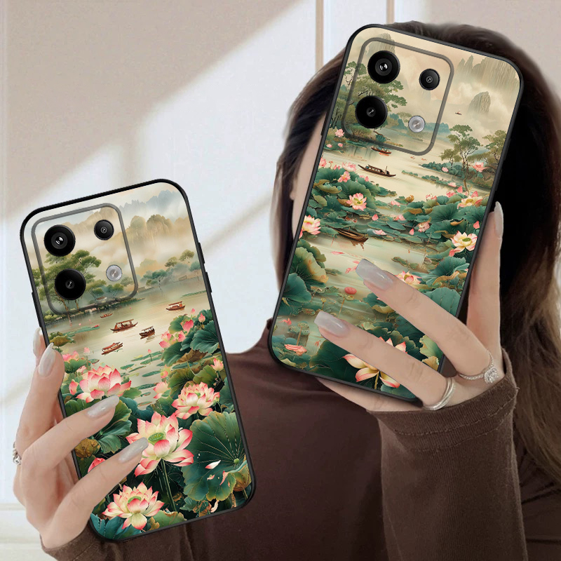 Ship and Red Lotus For Redmi N - Phone Cases India review and price