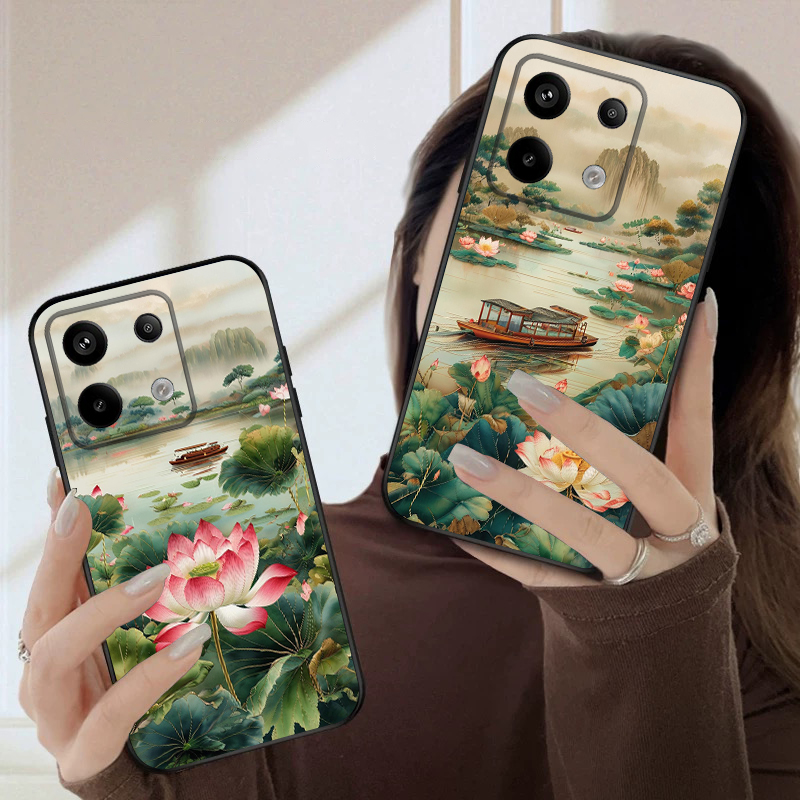 Ship and Red Lotus For Redmi N - Phone Cases India review and price