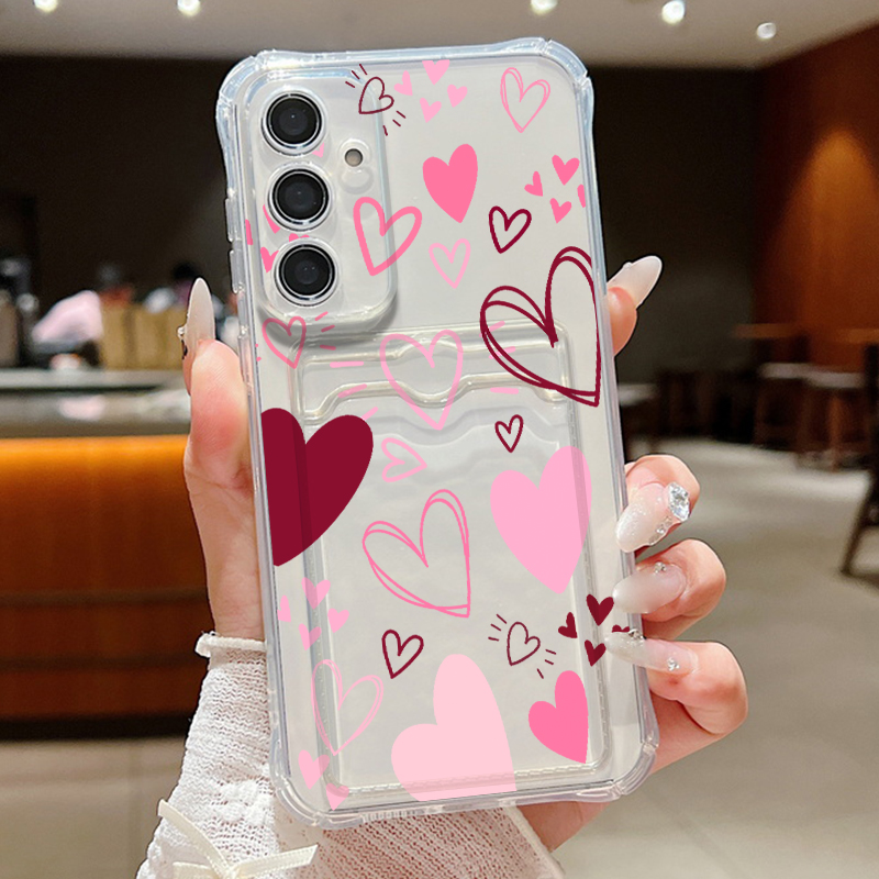 Love Heart Leaves Pattern Clea - Phone Cases Clear review and price