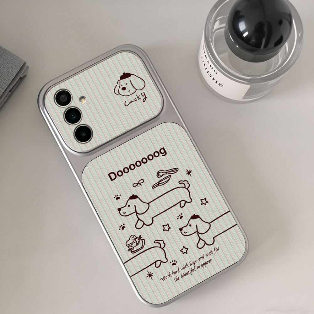 Cartoon Dachshund Phone Case F - Phone Cases Leather review and price