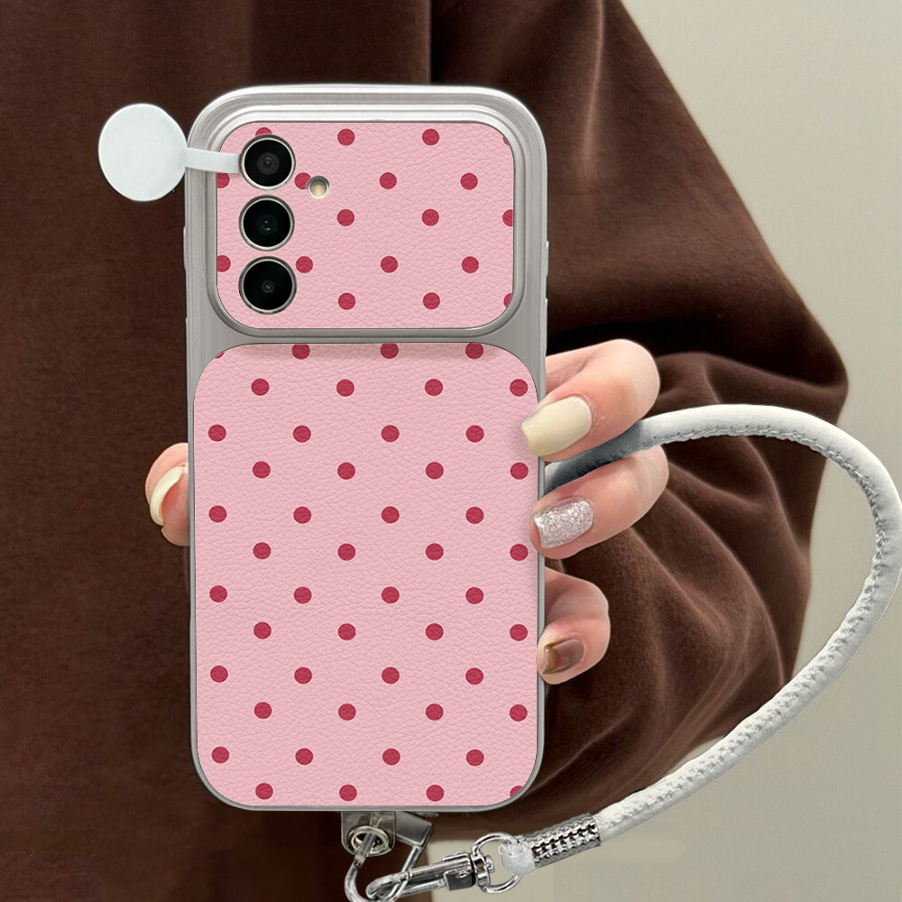 Candy Color Dots Lychee Phone  - Phone Cases Leather review and price