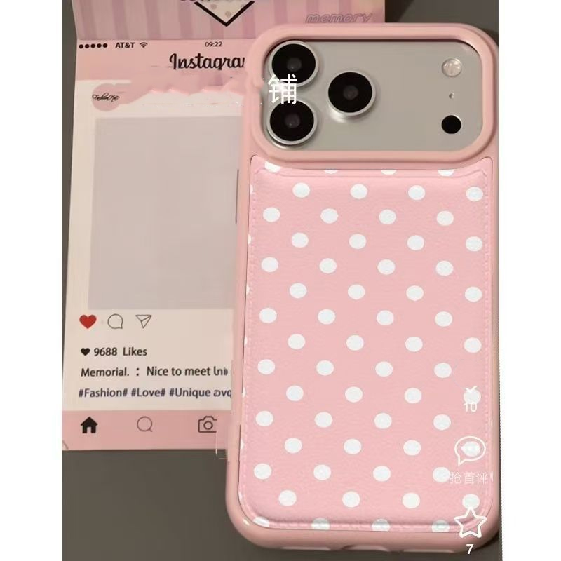 Ins Korean Trendy Cute Pink Po - Phone Cases Leather review and price