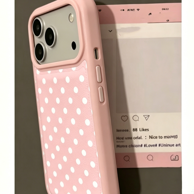 Ins Korean Trendy Cute Pink Po - Phone Cases Leather review and price