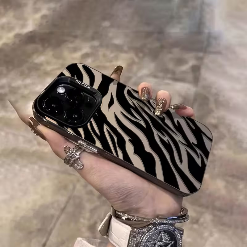 Zebra Pattern Black Advanced I - Phone Cases Zebra review and price