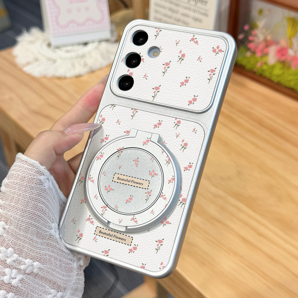 Cute Pink Floral Phone Case Fo - Phone Cases Leather review and price