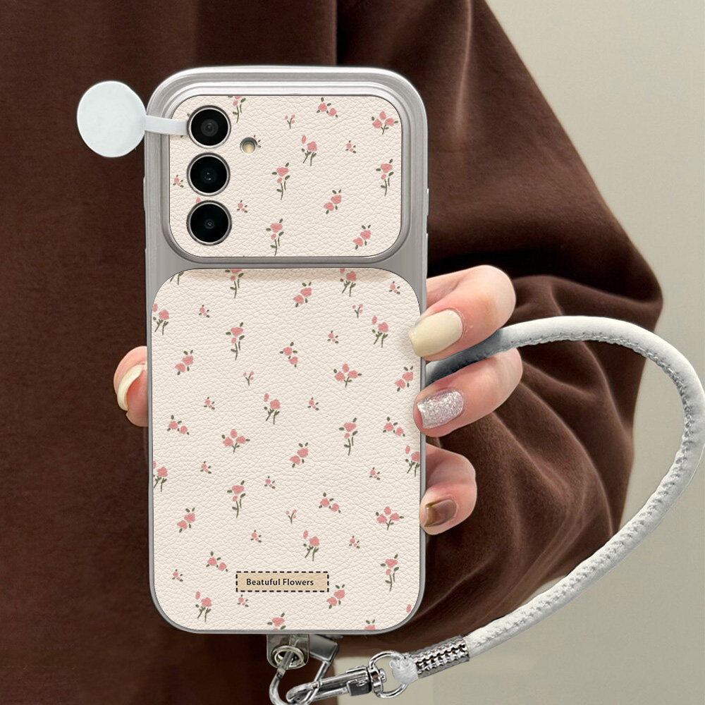 Cute Pink Floral Phone Case Fo - Phone Cases Leather review and price
