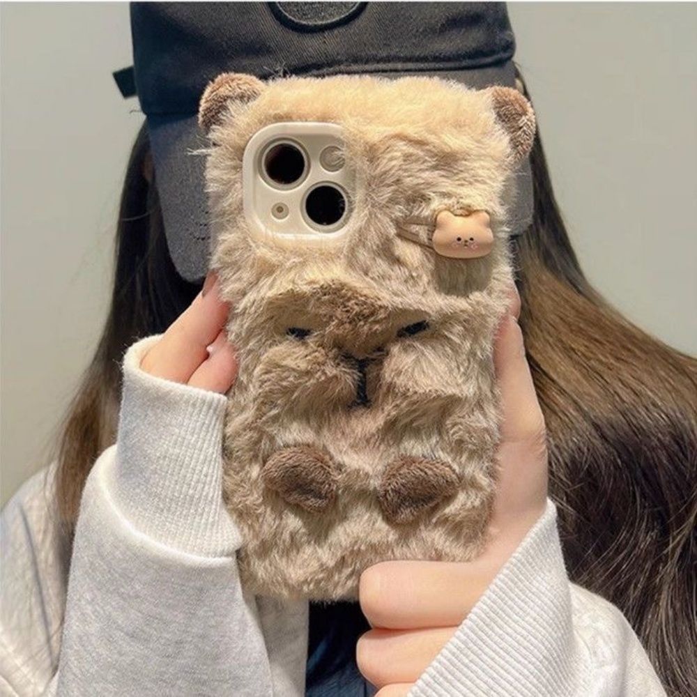 Luxury Capybara Fluffy Fur Pho - Phone Cases Apple review and price
