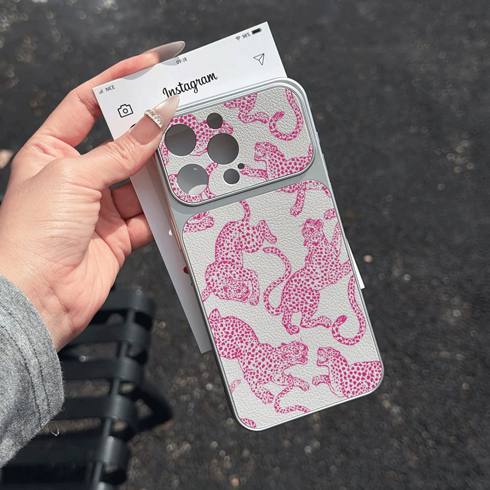 Retro Illustrated Leopard Phon - Phone Cases Leather review and price