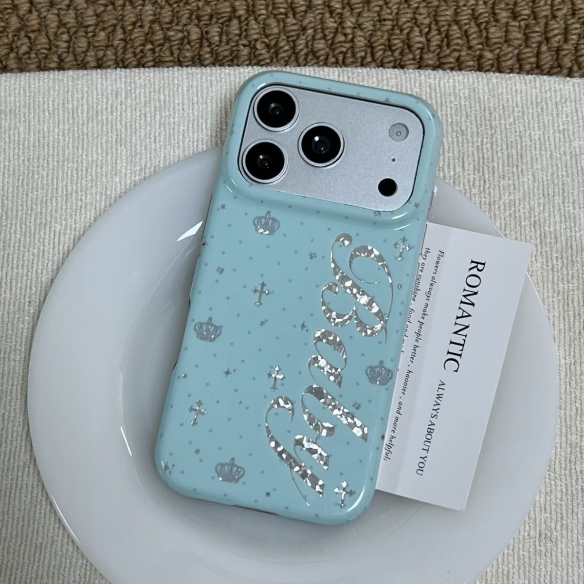 Korean Ins Mint Colored Englis - Phone Cases Iphone 13 review and price