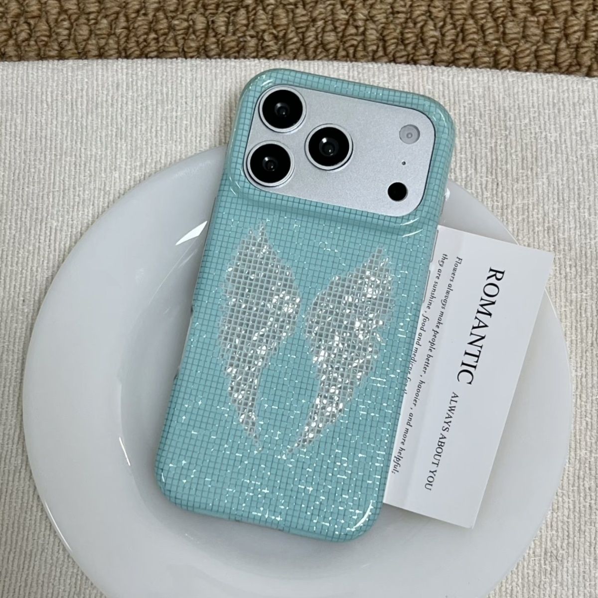 Korean Ins Mint Colored Englis - Phone Cases Iphone 13 review and price