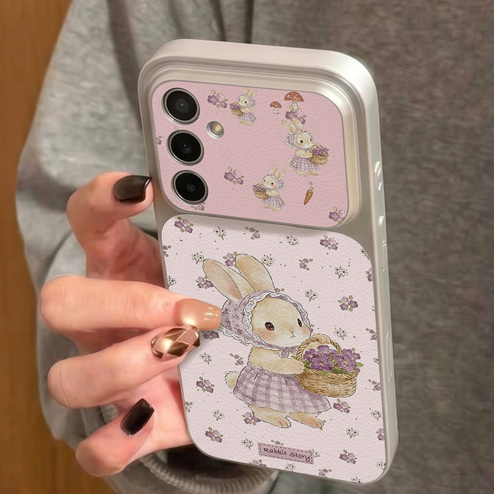 Cute Rabbit Leather Phone Case - Phone Cases Leather review and price