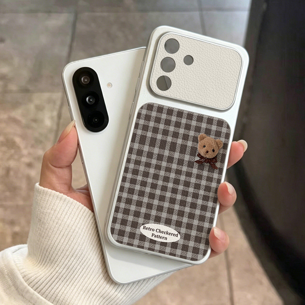 Cute Bear Phone Case For Samsu - Phone Cases Leather review and price