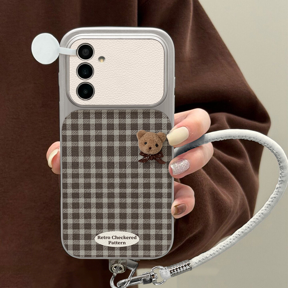 Cute Bear Phone Case For Samsu - Phone Cases Leather review and price