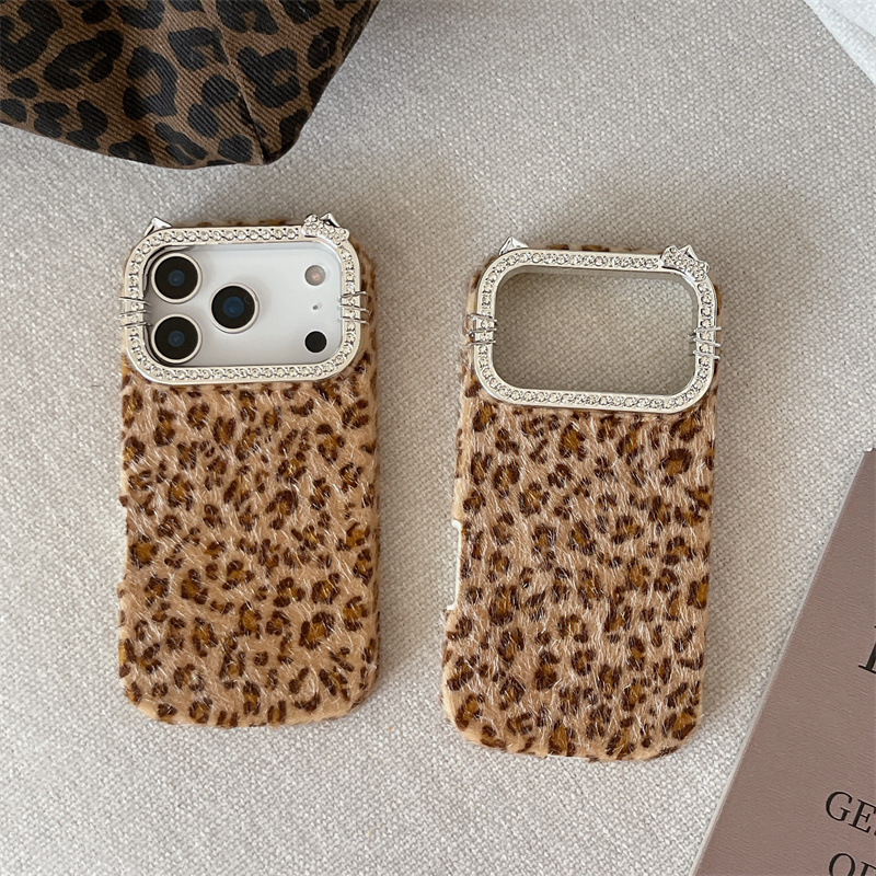 Luxury diamond-encrusted leopa - Phone Cases Apple review and price