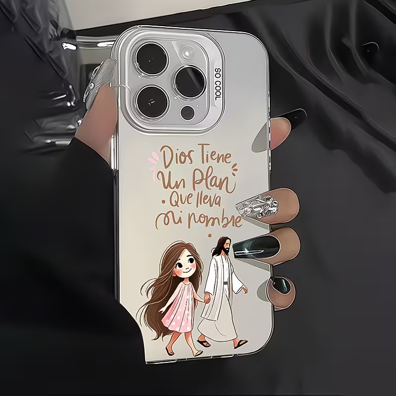 Cute Girl Walking With God Mat - Phone Cases For Iphone 16 review and price
