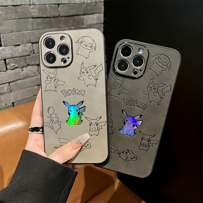 Cartoon Pikachu Faux Leather L - Phone Cases Leather review and price