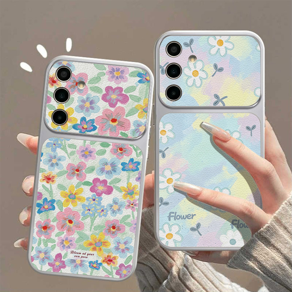 Colorful Floral Leather Phone  - Phone Cases Leather review and price