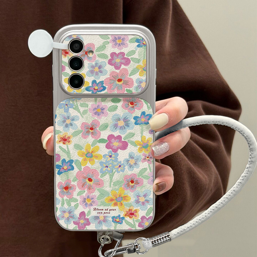 Colorful Floral Leather Phone  - Phone Cases Leather review and price