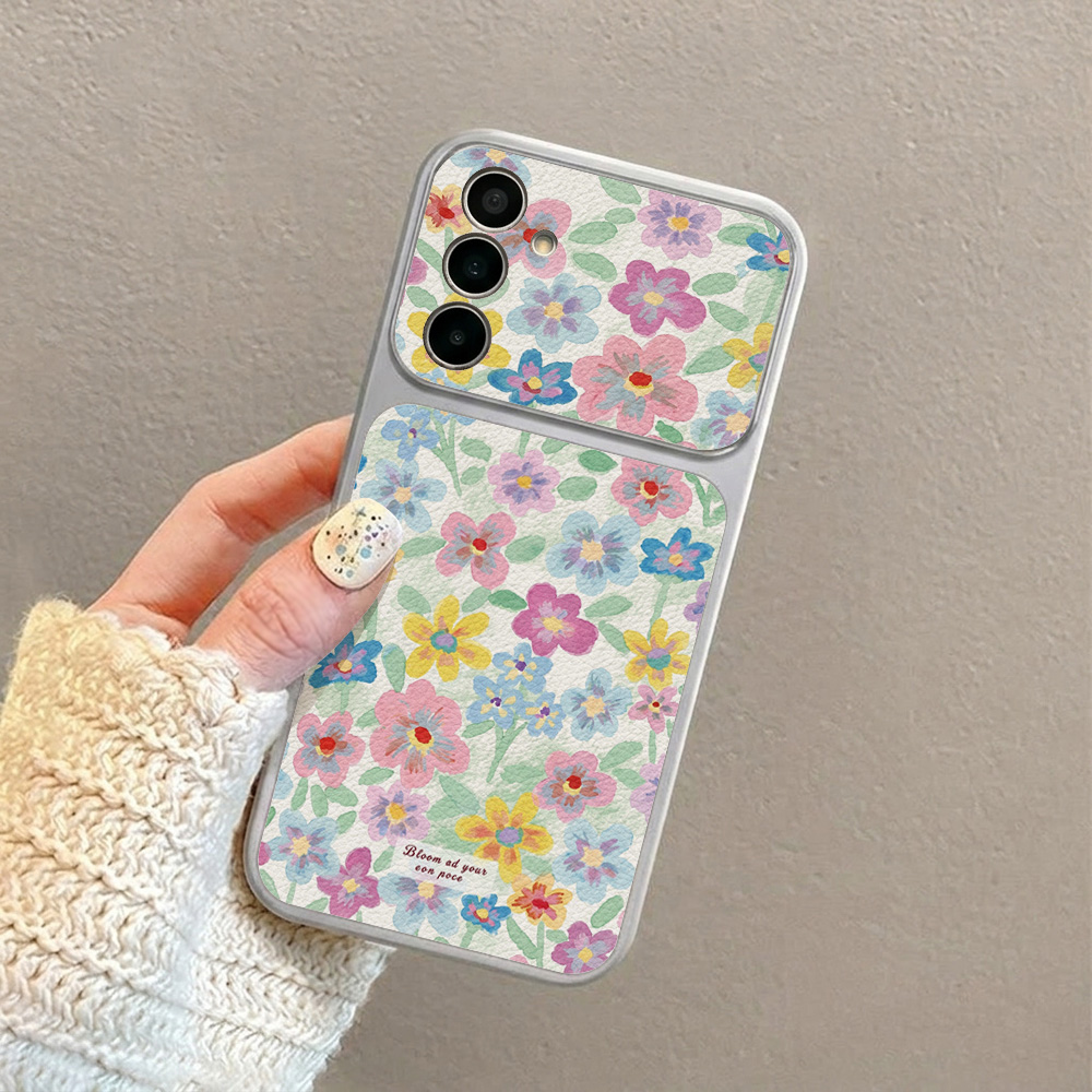 Colorful Floral Leather Phone  - Phone Cases Leather review and price