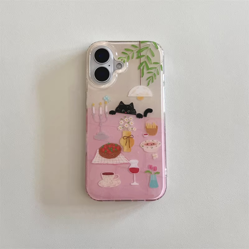 Ins Girl Cute Dining Table Lit - Phone Cases Cool Girl review and price