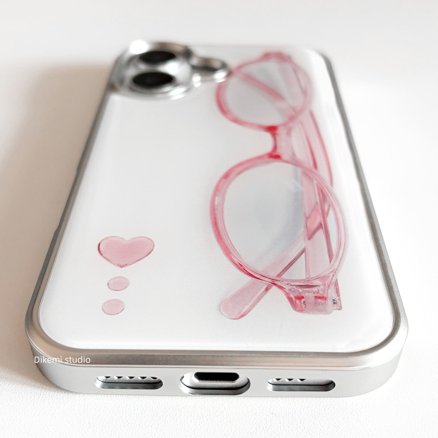 Korean ins Girl Heart Pink Gla - Phone Cases Cool Girl review and price