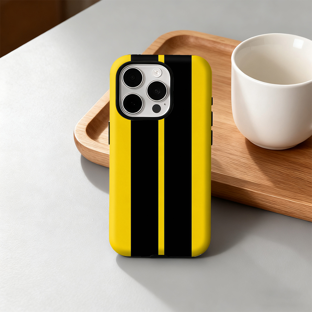 Luxury Yellow Black Vertical S - Phone Cases Apple review and price