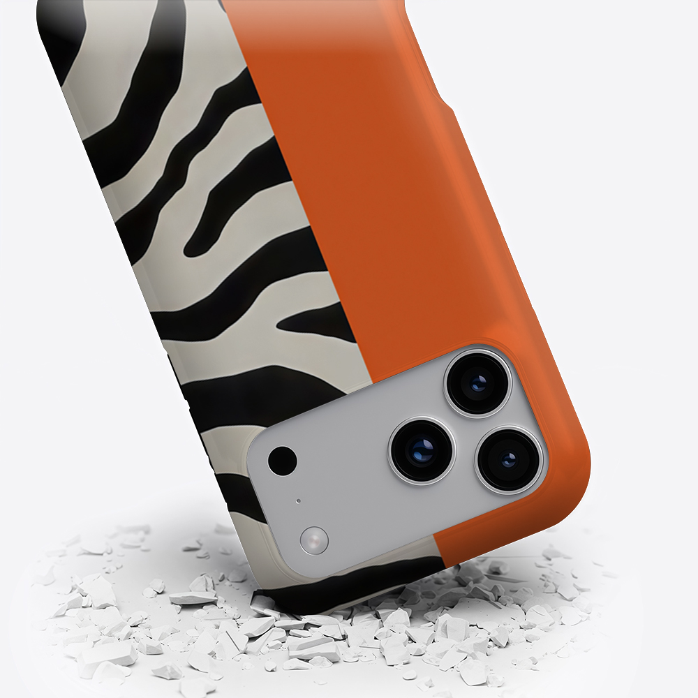 Orange Black Zebra Color Block - Phone Cases Zebra review and price