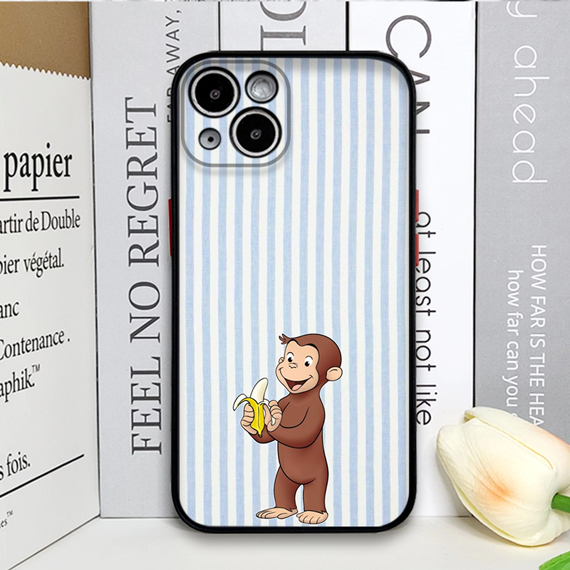 Cartoon Striped Monkey Holding - Phone Cases Iphone 13 review and price
