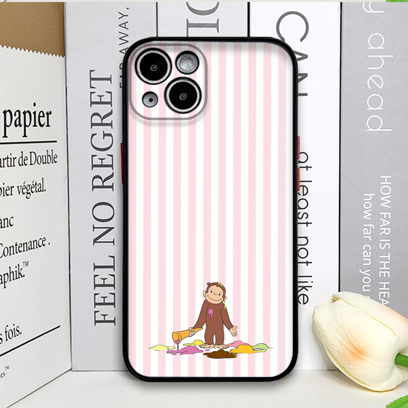 Cartoon Striped Monkey Holding - Phone Cases Iphone 13 review and price